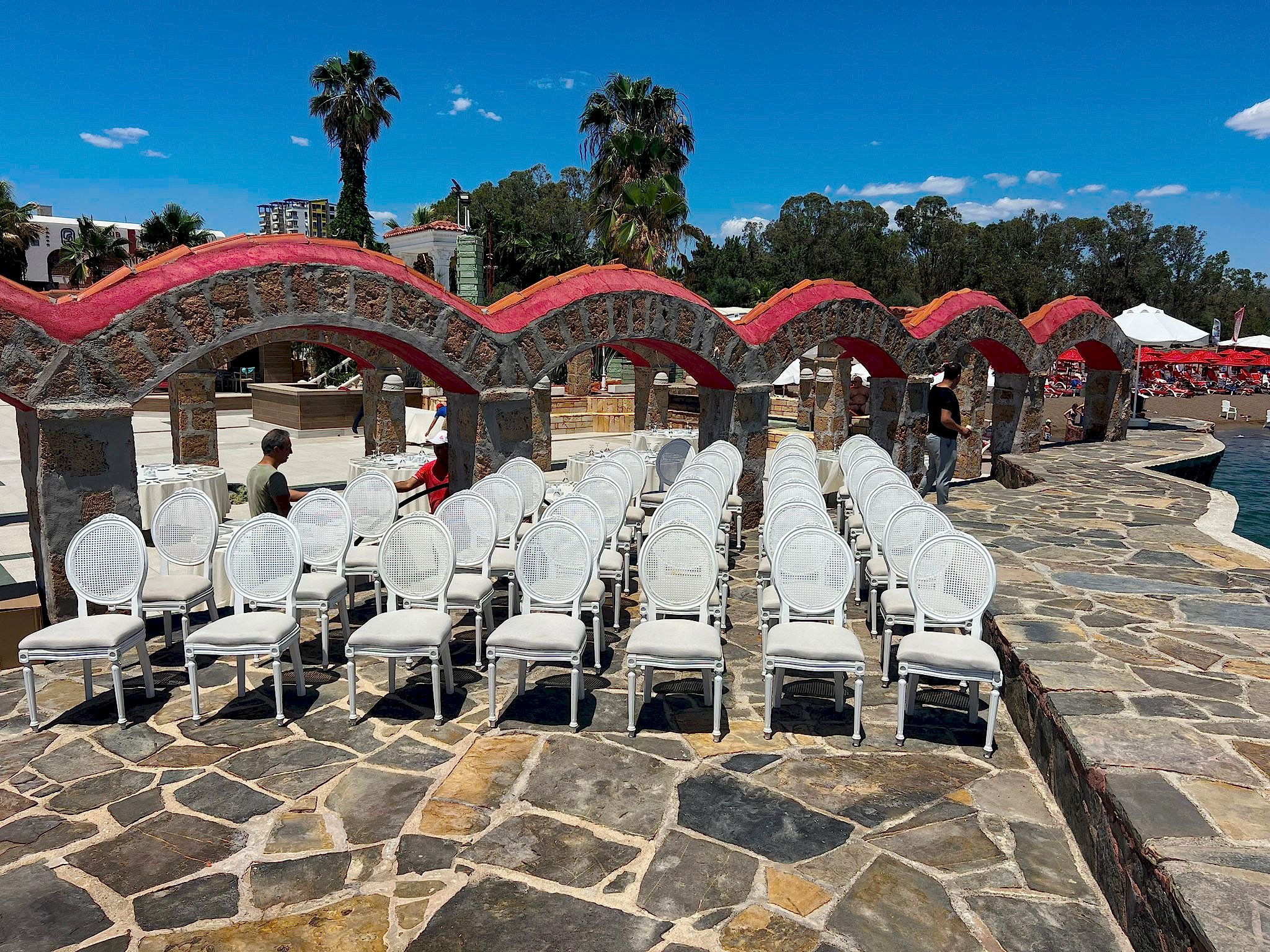 Beyaz Hazeran Sandalye Antalya